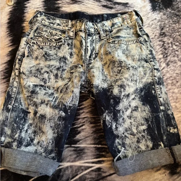 True Religion Black and White Denim Jeans - Picture 4 of 7